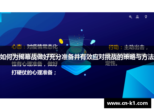 如何为揭幕战做好充分准备并有效应对挑战的策略与方法