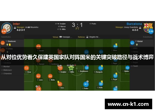 从对位优势看久保建英国家队对阵国米的关键突破路径与战术博弈 从对位优势看久保建英国家队对阵国米的关键突破路径与战术博弈